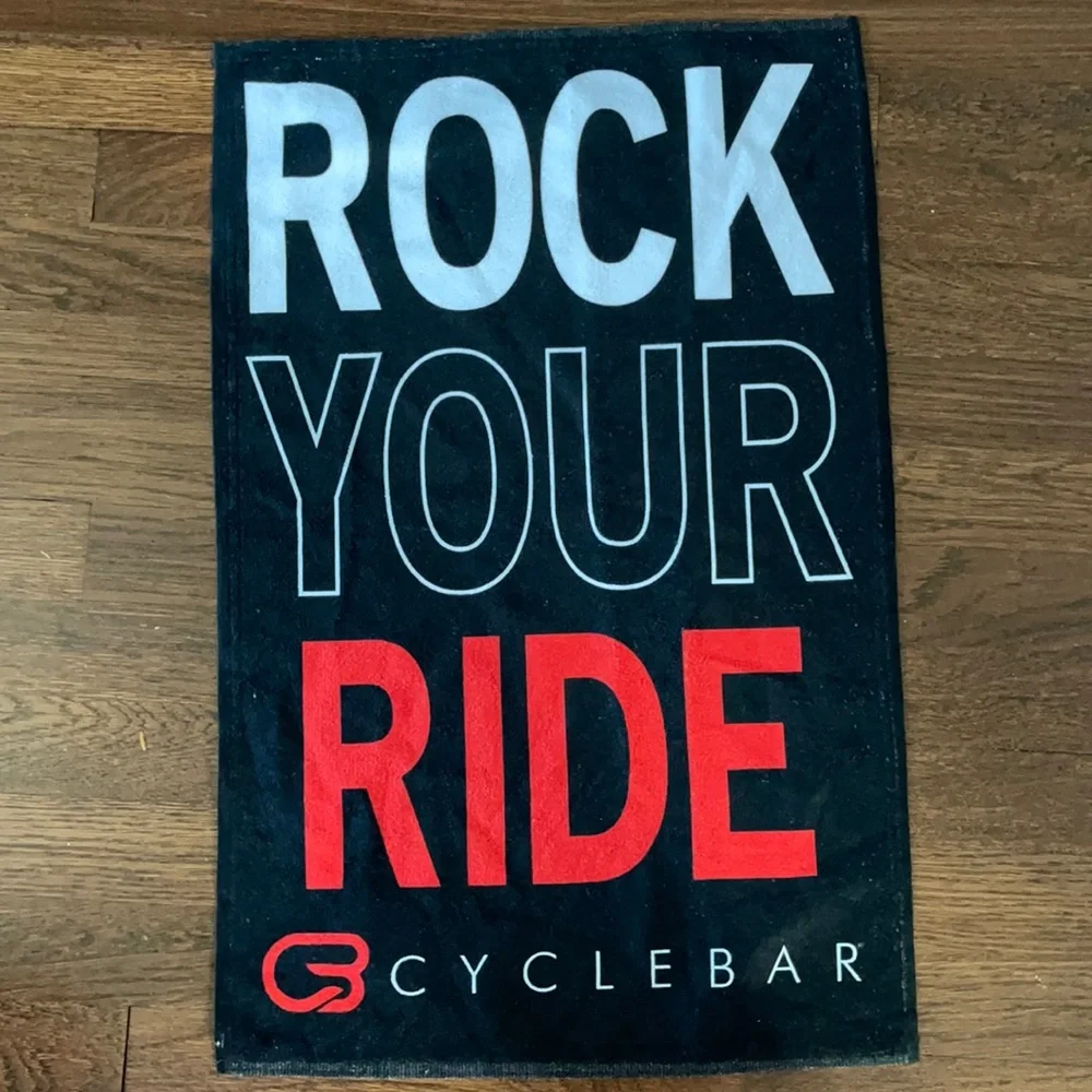Rare New Cyclebar Rock Your Ride Towel